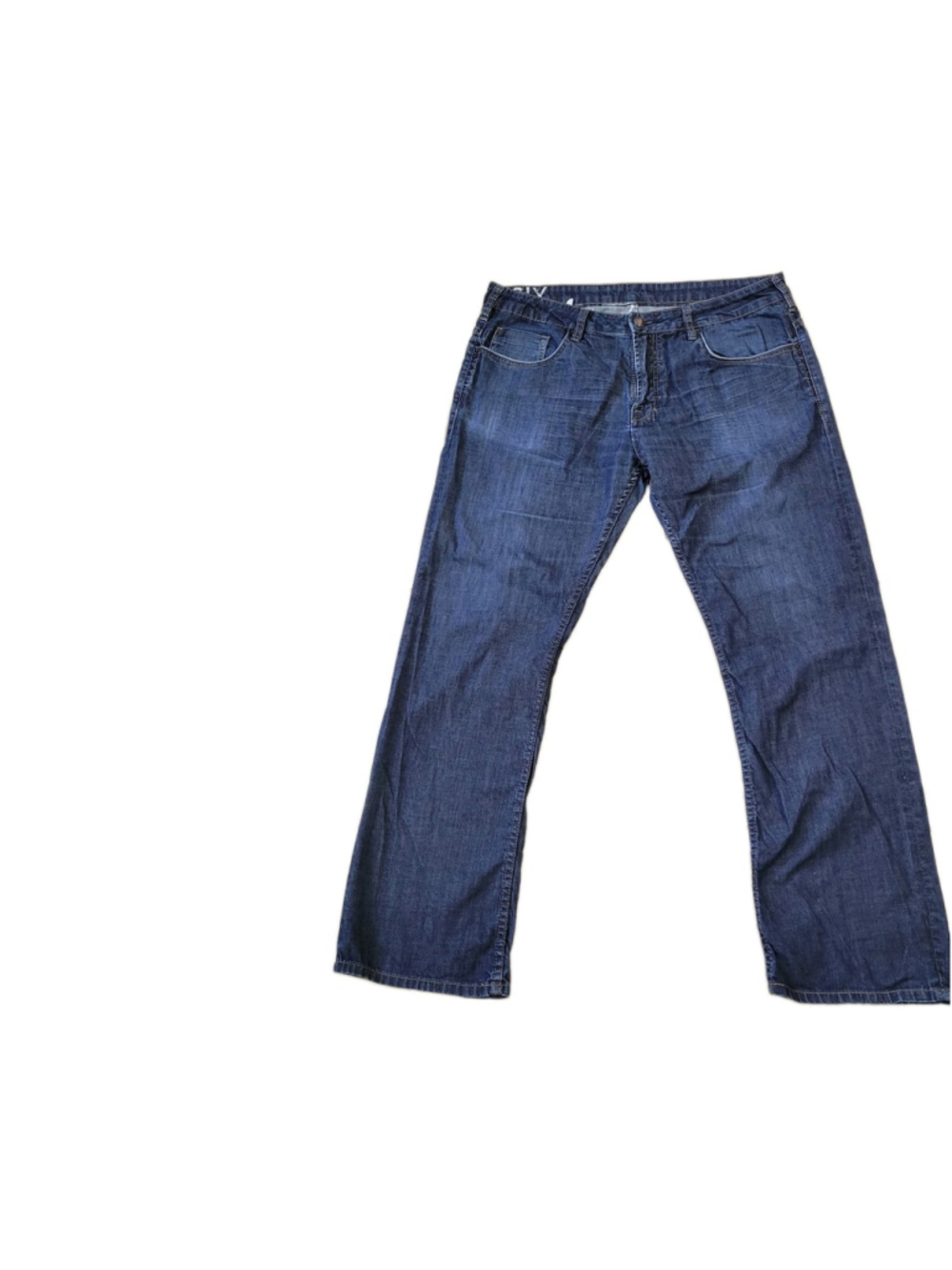 Buffalo David Bitton Straight Six Jeans 36/30 Blue Stretch Button Fly Straight - Picture 4 of 10